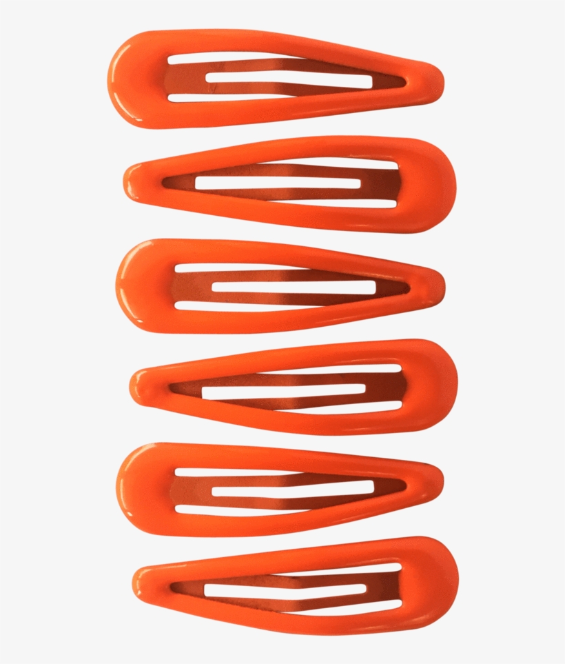 Snap Clips - Orange Hair Clips Png, transparent png download