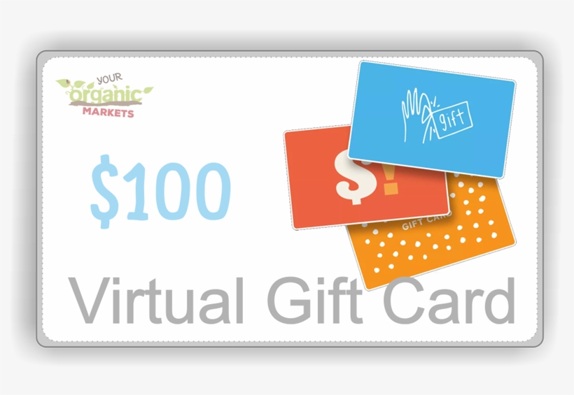 Picture Of $100 Virtual Gift Card - Graphic Design PNG Image ...
