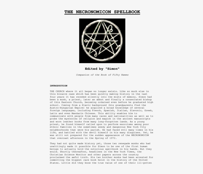 Necronomicon, transparent png download