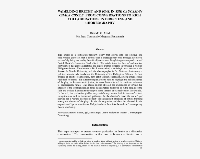 Pdf - "dance Is An Absolute", transparent png download