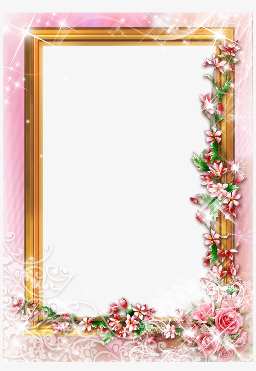 Diseños Para Photoshop De Navidad - Marcos Para Fotos Florales, transparent png download