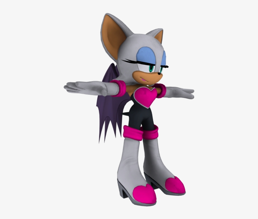 Download Zip Archive - Rouge The Bat Model, transparent png download