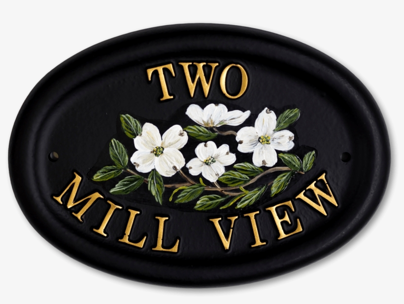 Dogwood Flat Painted House Sign - Jasmine, transparent png download