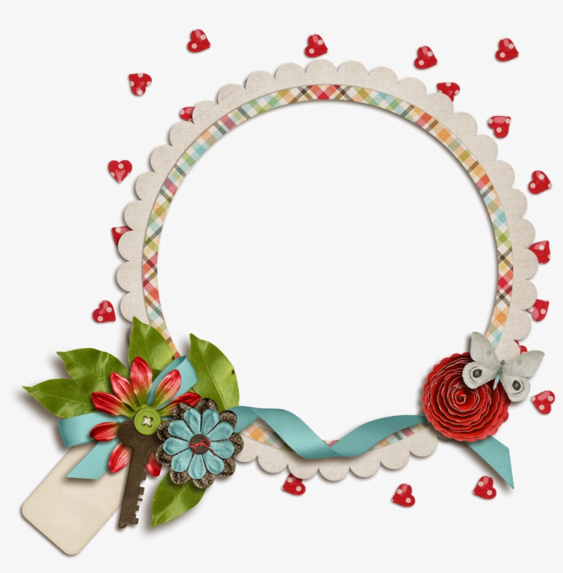 Moldura Redonda Para Foto - ดอก มะลิ รูป หัวใจ, transparent png download