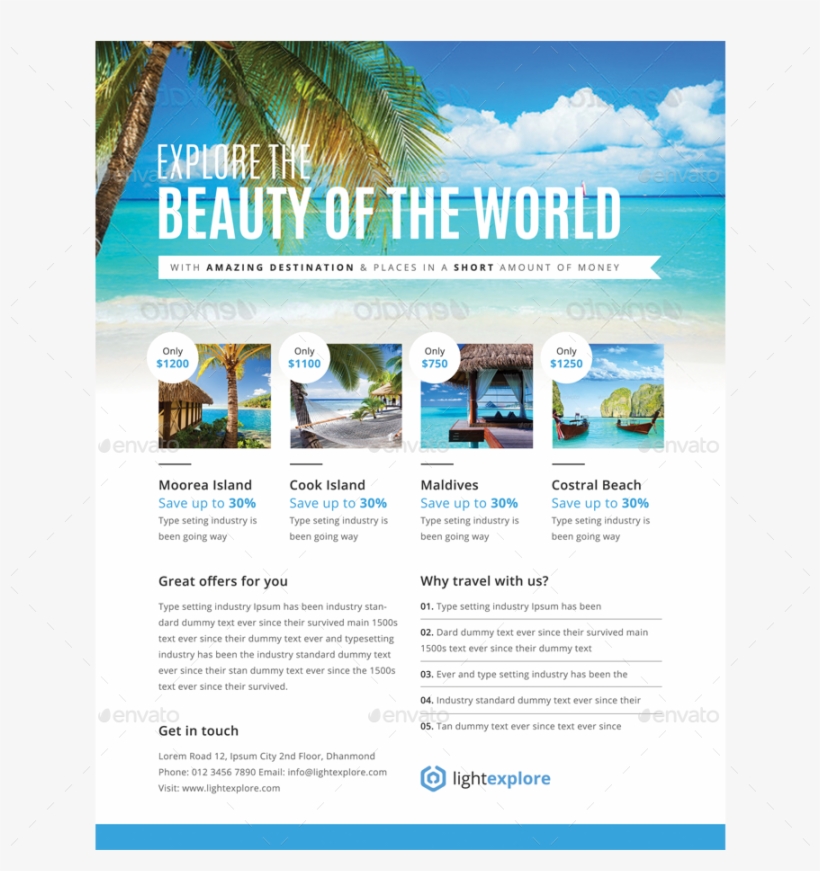 01 Layoutone 02 Layoutwo - Advertising Flyers Vacation, transparent png download