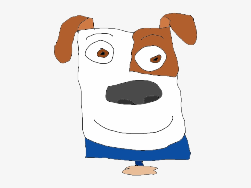 My Drawing The Secret Life Of Pets From Photoshop - Dog Licks, transparent png download