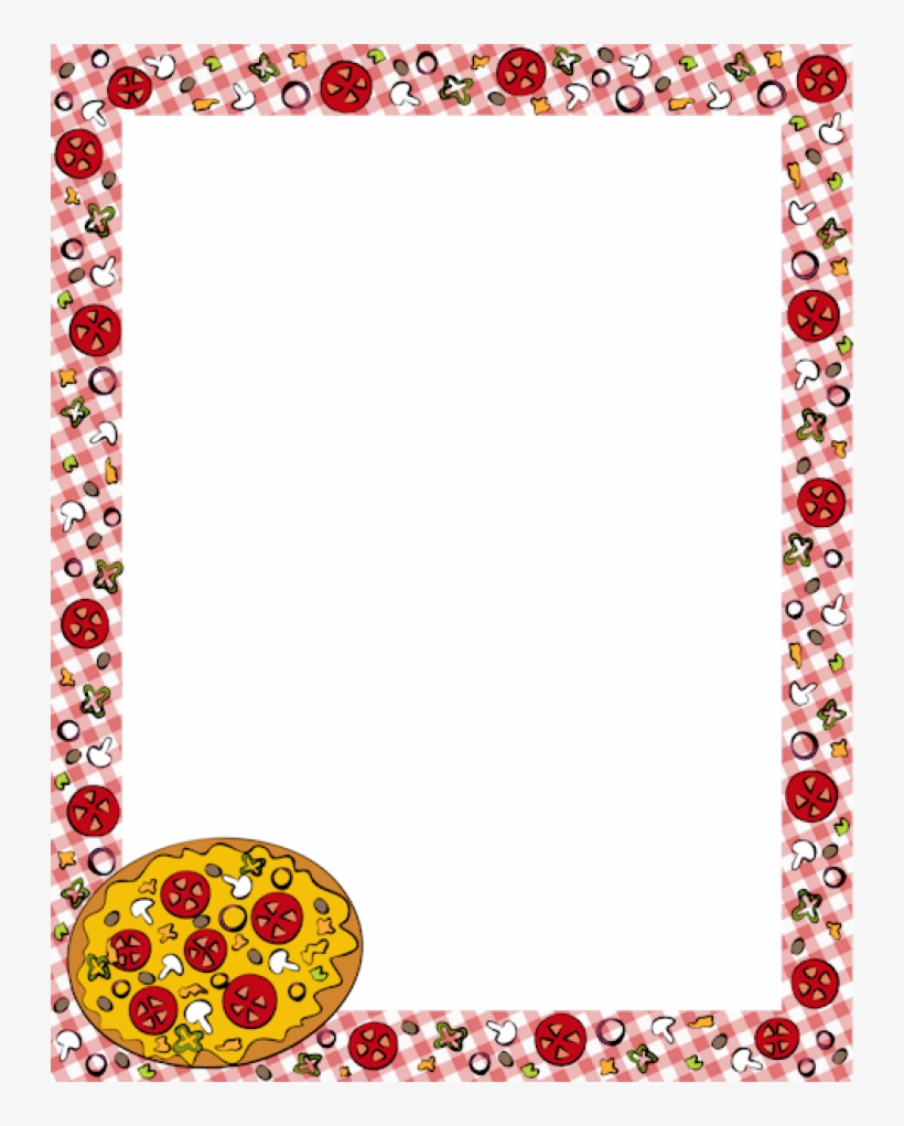 Full Pizza Clipart Border