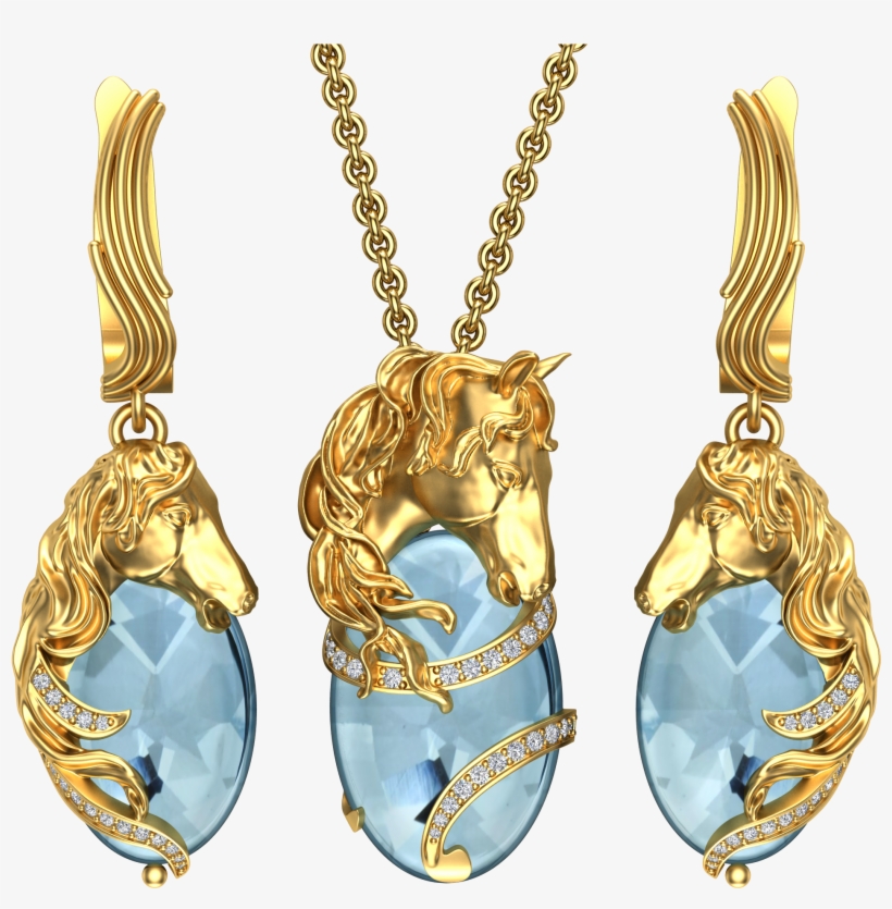 Horse Pendant Jewelry Cad Model - Pendant, transparent png download