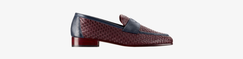 Loafers Braided Lambskin U0026 Crumpled Calfskin-burgundy - Slip-on Shoe, transparent png download