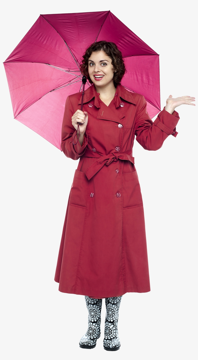 Fashion Girl Png Photo - Women With Umbrella Png, transparent png download