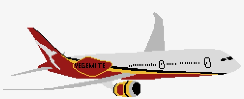 Pixilart Qantas Vegimite By Artist - Boeing 737 Next Generation, transparent png download