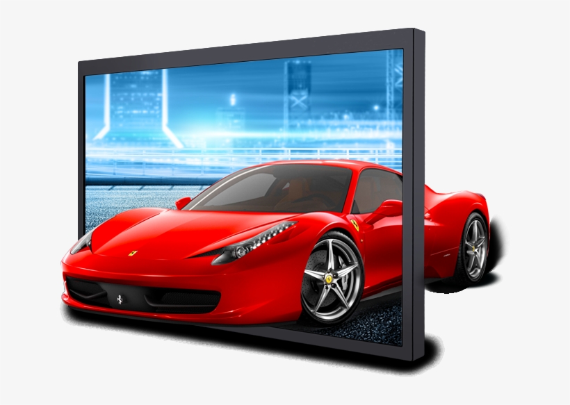 22/32/43 Inch Wall Mounted Vertical Advertising Display - Cars Image For Editing, transparent png download