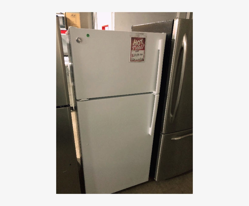 Ge Top Bottom White Refrigerator - Refrigerator, transparent png download