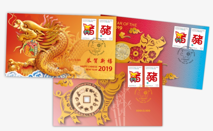 Year Of The Pig Postal Numismatic And Medallion Covers - Year Of Pig 2019, transparent png download