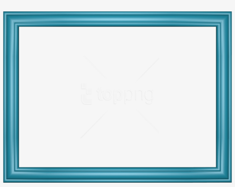 Free Png Blue Border Frame Png - Picture Frame, transparent png download
