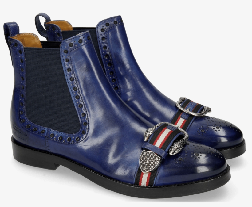 Ankle Boots Amelie 62 Midnight Buckle Snake - Melvin & Hamilton, transparent png download