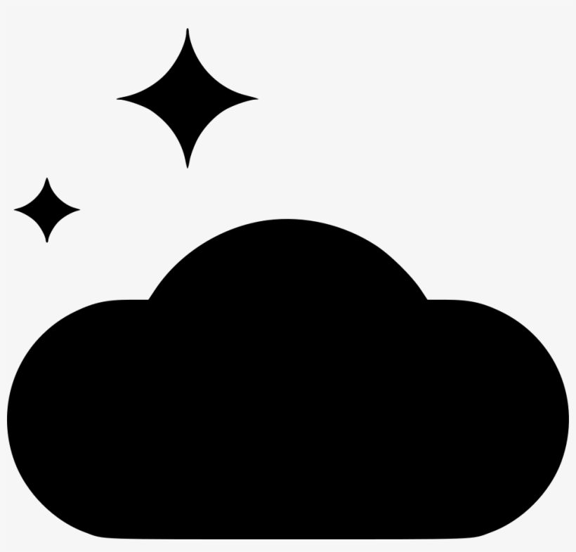 Cloud Stars Night Comments - Heart, transparent png download