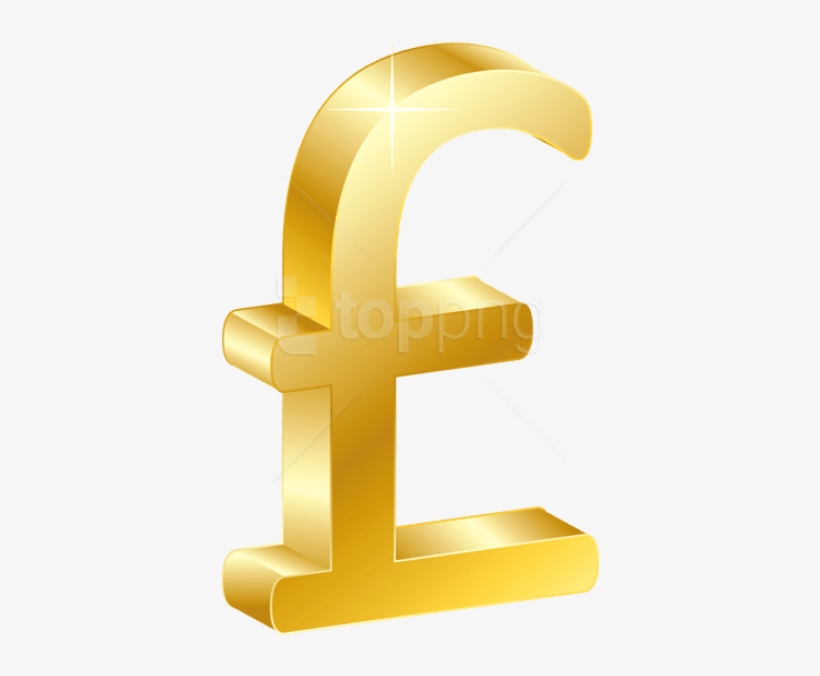 Free Png Download 3d Gold Uk Pound Clipart Png Photo - Uk Money Clip Art, transparent png download