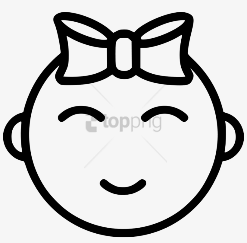 Free Png Icon Baby Girl Png Image With Transparent - Icon Baby Girl, transparent png download