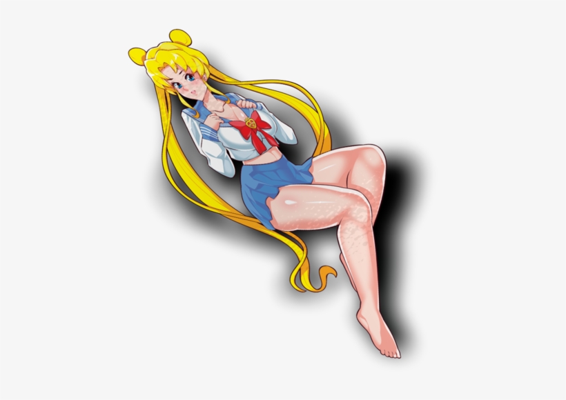 Sailor Moon Usagi Waifu Sticker - Illustration, transparent png download