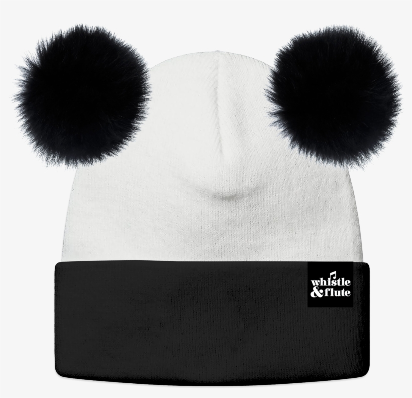 Whistle & Flute Kawaii Panda Beanie - Whistle And Flute, transparent png download