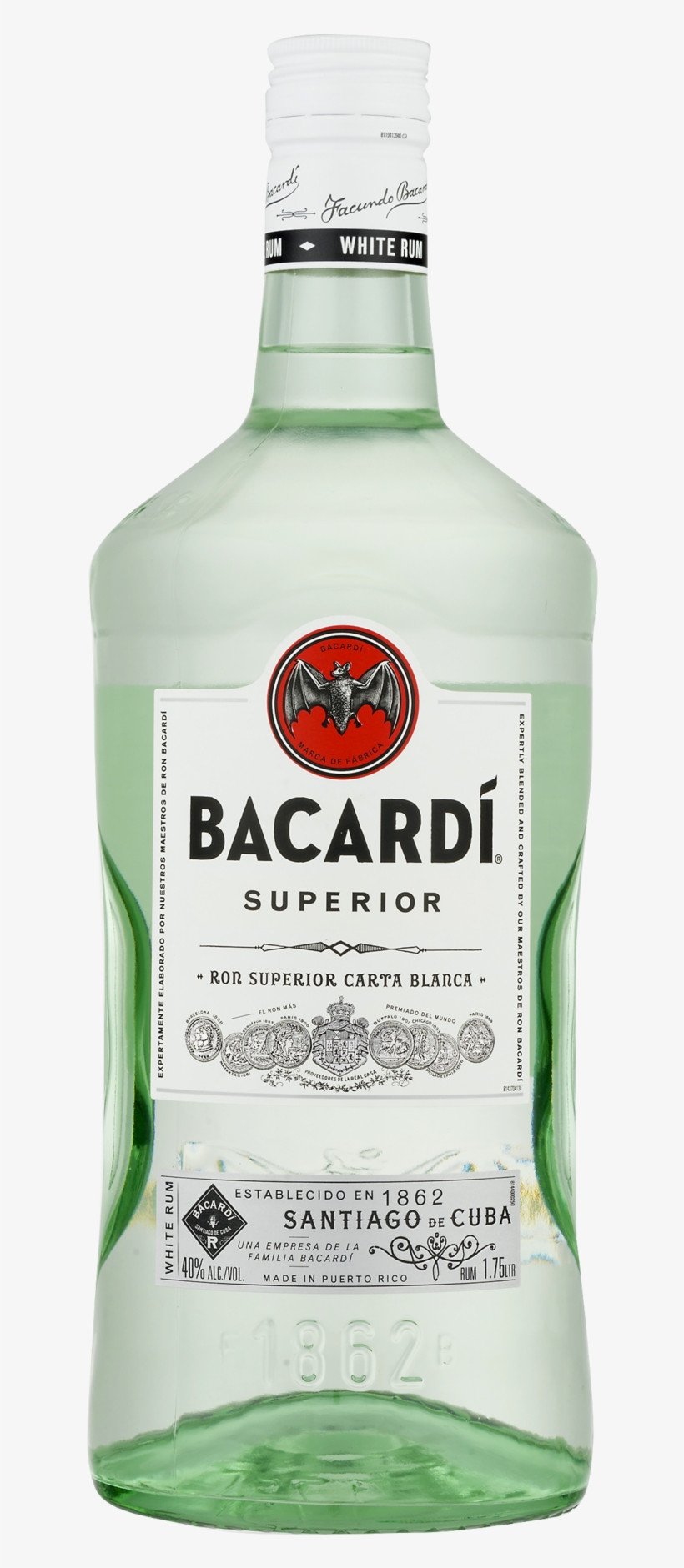 Bacardi Superior 1.75 L Price, transparent png download