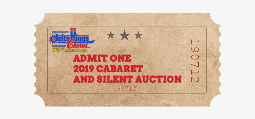 Cabaret Ticket - Label, transparent png download