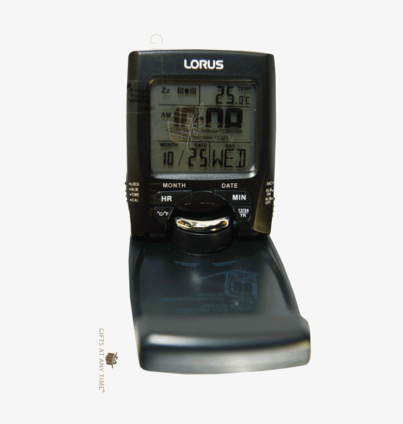 Lorus Travel Digital Lcd Alarm Clock Lhl031k - Electronics, transparent png download