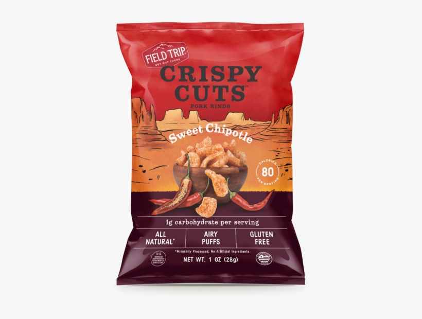 Field Trip Sweet Chipotle Pork Rinds Crispy Cuts Pork Rinds PNG Image