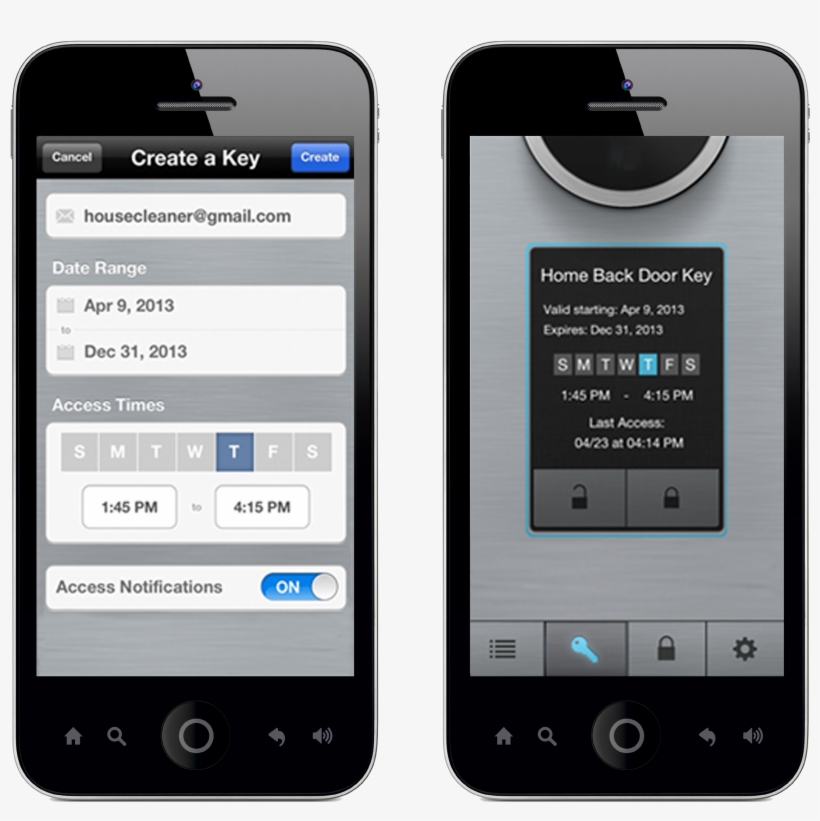 Geardiary Goji Smart Lock Create A Key - Goji Smart Lock, transparent png download