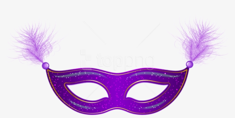 Free Png Download Purple Carnival Mask Clipart Png - Mask Clipart Png, transparent png download