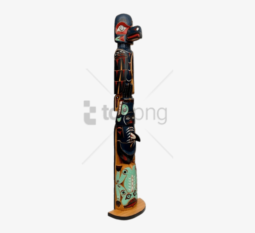 Free Png Killer Whale And Raven Totem Pole Png Image - Totems Northwest Coast Art, transparent png download