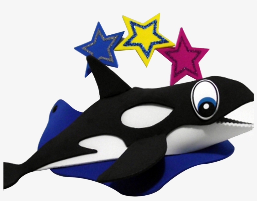 Killer Whale Visor - Stuffed Toy, transparent png download