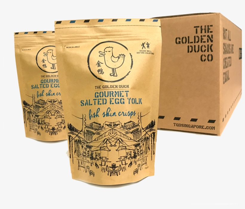 Halal The Golden Duck Gourmet Salted Egg Yolk Fish - Golden Duck Fish Skin Crisps, transparent png download