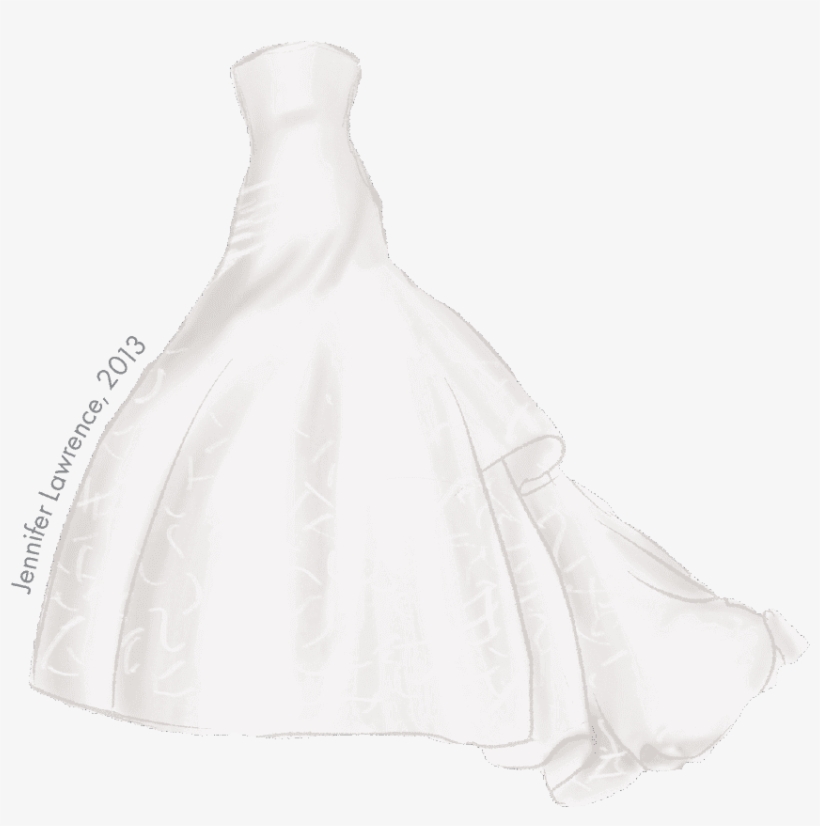 Was Flawlessly Embodied By Jennifer Lawrence Back In - Gown, transparent png download