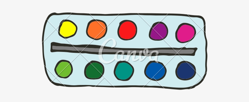 800 X 477 1 - Watercolor Palette Illustration, transparent png download