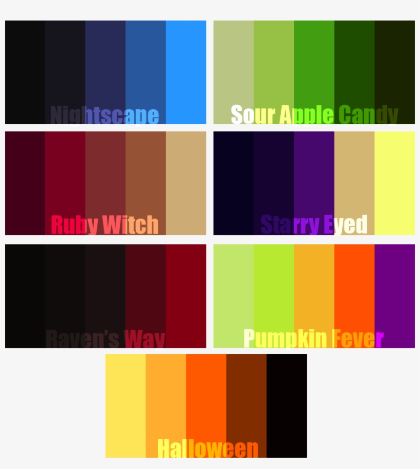 Art Tutorials And References Palettes Try Out - Halloween Themed Color Palette, transparent png download