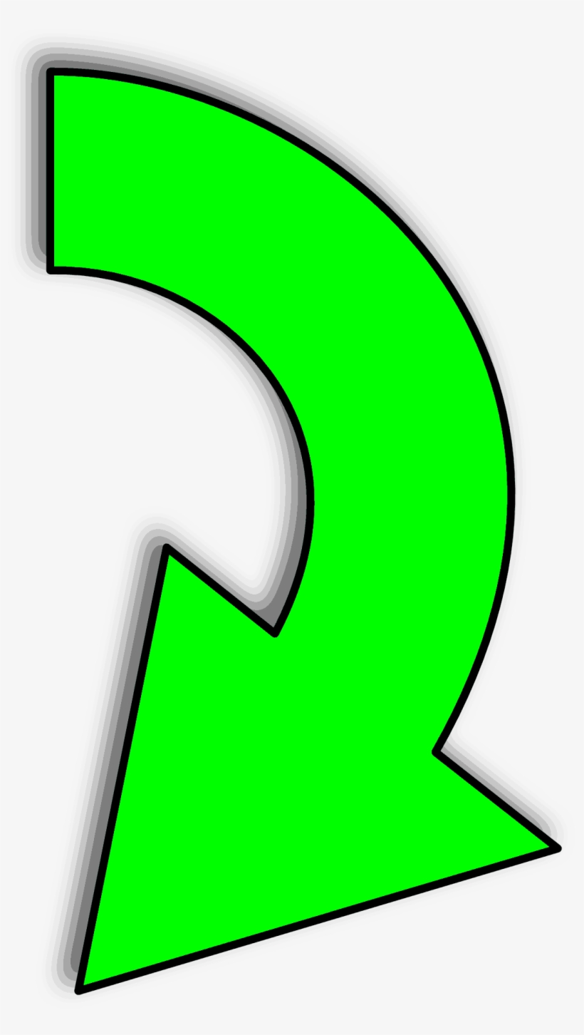 Green Arrow Down Left - Скачать Стрелку Для Видео, transparent png download
