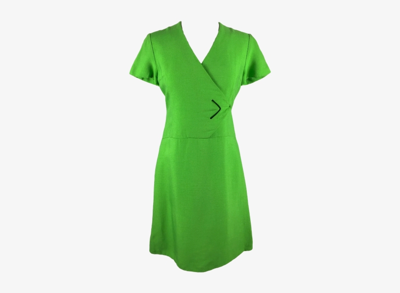 1960s Apple Green Dress - Day Dress, transparent png download