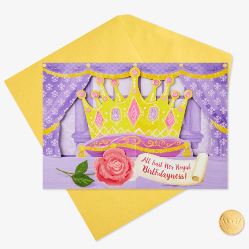Her Royal Birthdayness Crown Pop Up Birthday Card - Craft, transparent png download