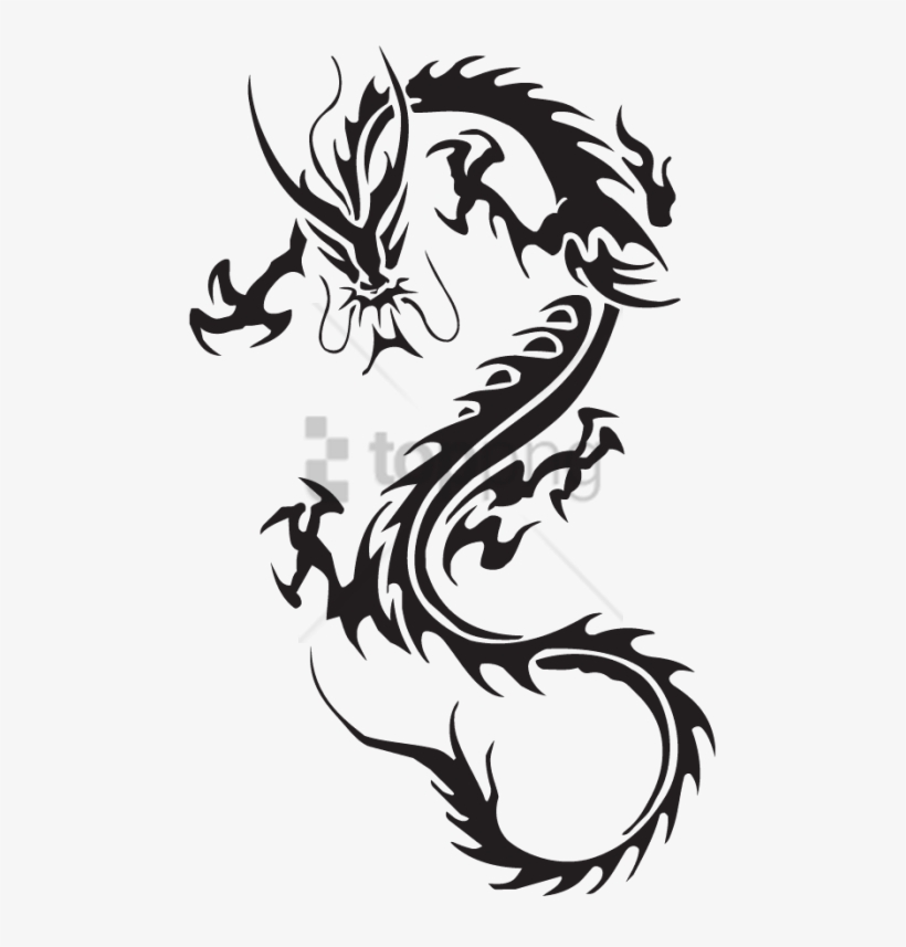 Free Png Color Tattoo Png Png Image With Transparent - Dragon Tattoo Transparent Background, transparent png download