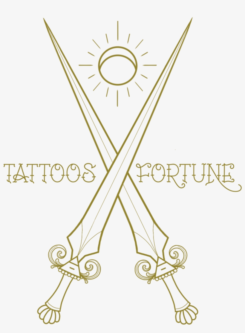Tattoos And Fortune - Line Art, transparent png download