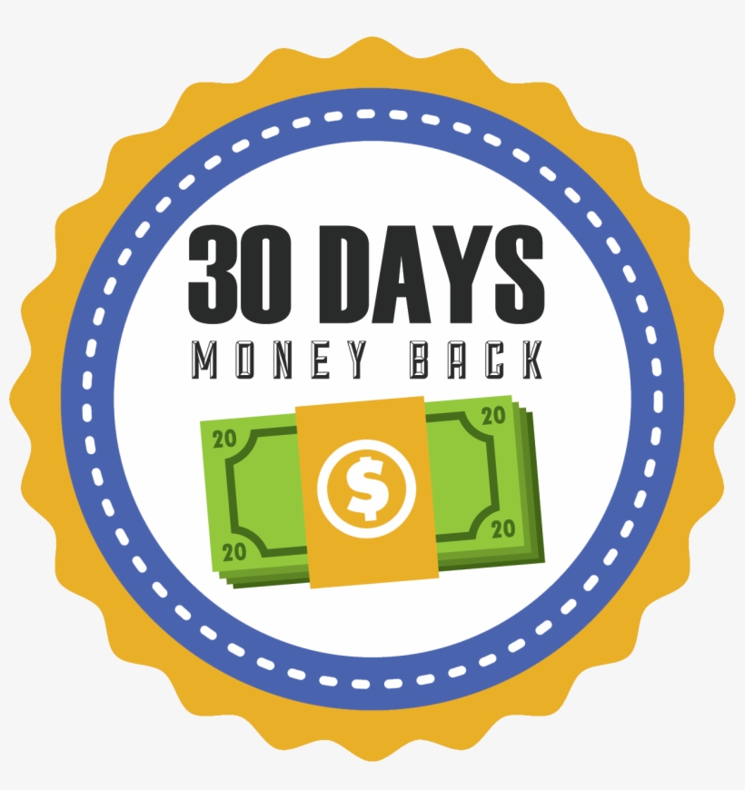 30-day 100% Money Back Guarantee - Vector Graphics, transparent png download