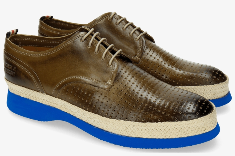 Derby Shoes Elia 1 Perfo Square Oxygen - Suede, transparent png download