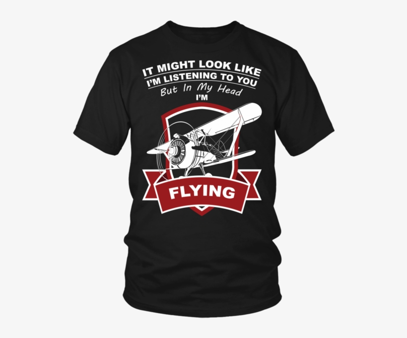 Limited Edition "in My Head I'm Flying" Biplane T-shirt - Pisces T Shirt, transparent png download