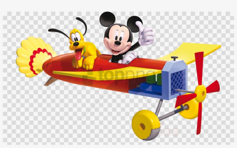 Free Png Mickey Mouse In Airplane Png Image With Transparent - Mickey Mouse In Airplane, transparent png download