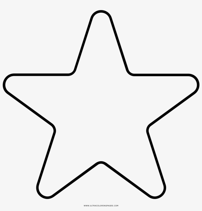 Molde De Estrela - Line Art, transparent png download