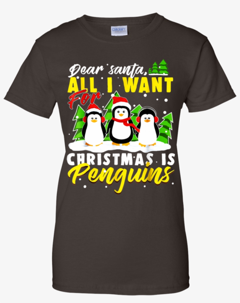 Dear Santa All I Want For Christmas Is Penguins Funny - Motley Crue Girls Girls Girls Logo, transparent png download