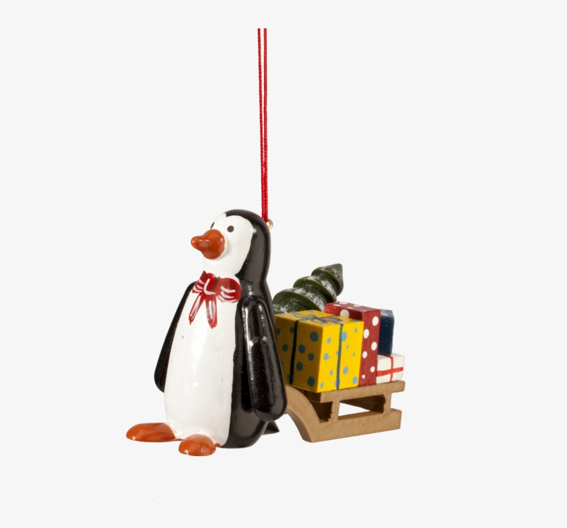 Penguin With Sleigh - Adã©lie Penguin, transparent png download
