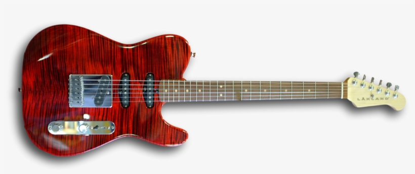 Lakland 65-t Guitar Demo Flame Top 3 Pickup Model - Electric Guitar, transparent png download